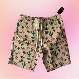 Forever21 cactus print shorts